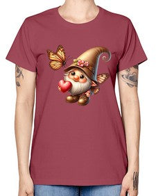 gnome with butterfly 22# - gnome -  Missy T-Shirt