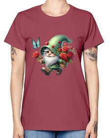 gnome with butterfly 24# - gnome -  Missy T-Shirt