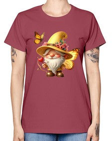 gnome with butterfly 27# - gnome -  Missy T-Shirt
