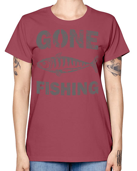gone fishing 13# - shark-fish -  Missy T-Shirt