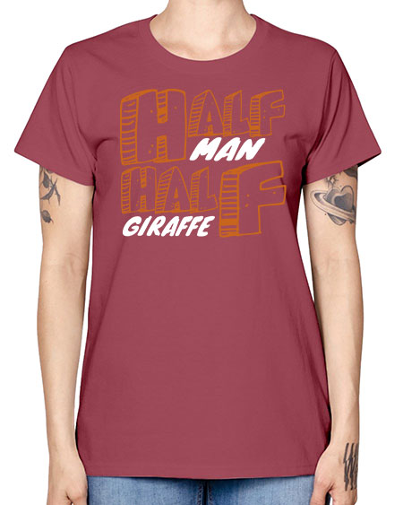 half man half giraffe - giraffee -  Missy T-Shirt