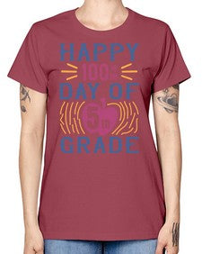 happy th day of fifth grade 250# - fifth grade -  Missy T-Shirt