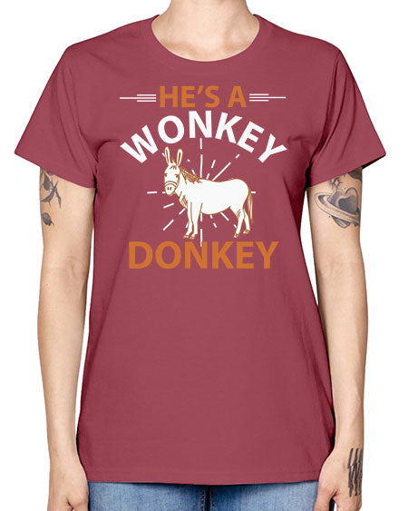 he’s a wonky donkey Style 4# - donkey -  Missy T-Shirt