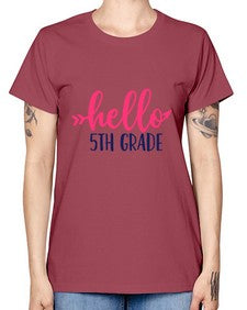 hello fifth grade 258# - fifth grade -  Missy T-Shirt