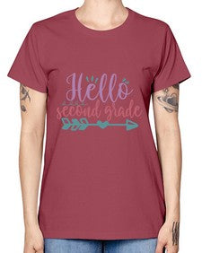 hello second grade 320# - second grade -  Missy T-Shirt
