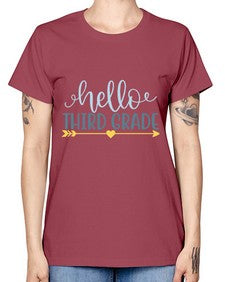 hello third grade 339# - third grade -  Missy T-Shirt