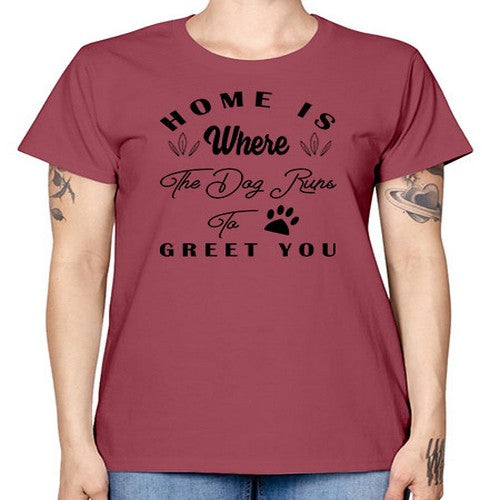 home is where the dog 153# - dogs -  Missy T-Shirt