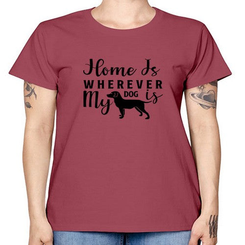 home is wherever my dog is 154# - dogs -  Missy T-Shirt