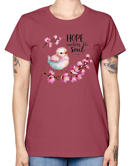 hope anchors the soul 41# - birds -  Missy T-Shirt