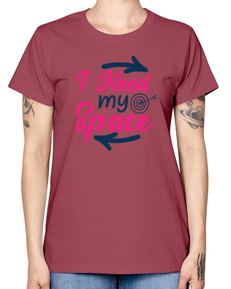 i need my space 23# - space -  Missy T-Shirt