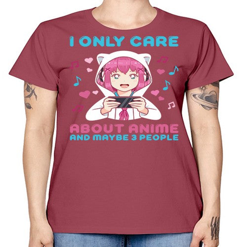 i only care about anime and maybe people234# - anime -  Missy T-Shirt