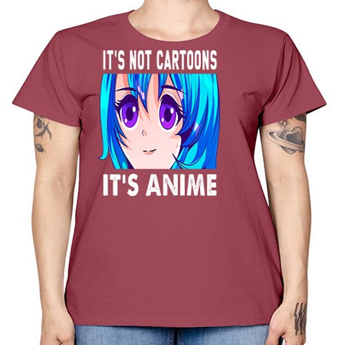 its not cartoons its anime253# - anime -  Missy T-Shirt