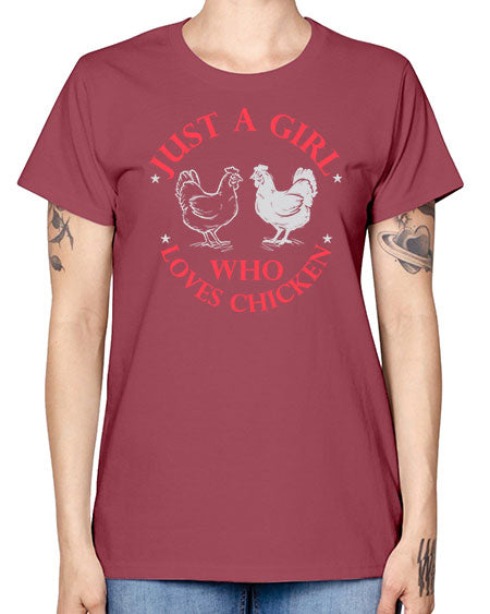 just a girl who loves chicken Style 3# - chicken -  Missy T-Shirt
