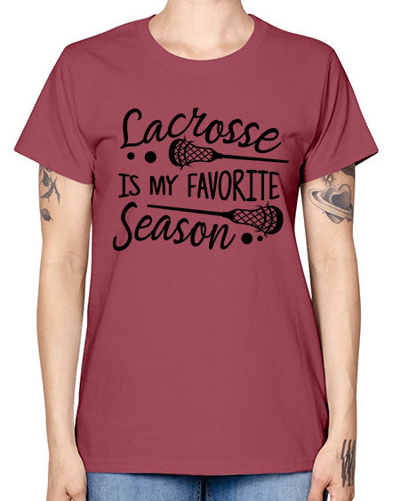 lacrosse is my favorite season 14# - lacrosse -  Missy T-Shirt