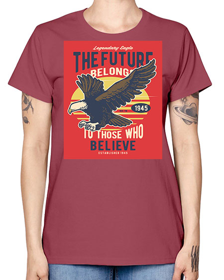 legendary eagle 55# - birds -  Missy T-Shirt