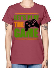 lets play the game 136# - video games -  Missy T-Shirt