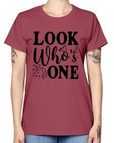 look whos one 262# - unicorn -  Missy T-Shirt