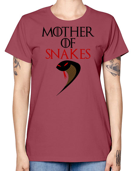 mother of snakes - snake -  Missy T-Shirt