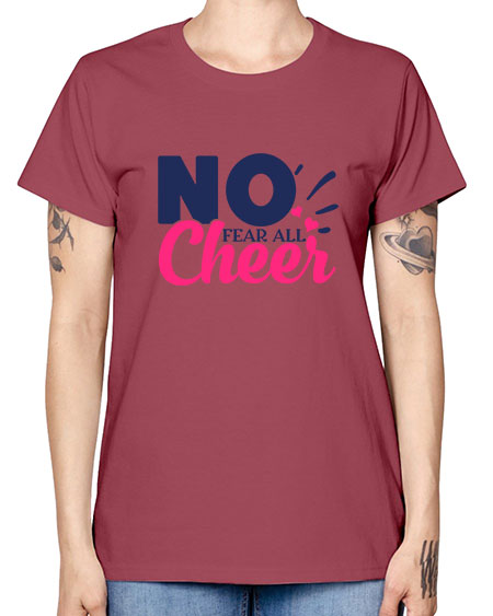 no fear all cheer 1728# - cheer -  Missy T-Shirt