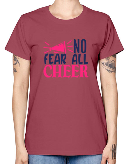 no fear all cheer 1739# - cheer -  Missy T-Shirt