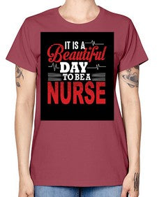 nurse with backround 1225# - nurse -  Missy T-Shirt