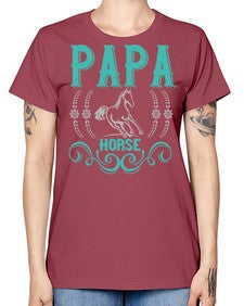 papa horse Style 26# - horse -  Missy T-Shirt