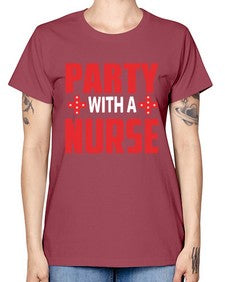 party with nurse 1300# - nurse -  Missy T-Shirt
