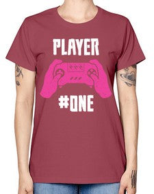 player one 147# - video games -  Missy T-Shirt