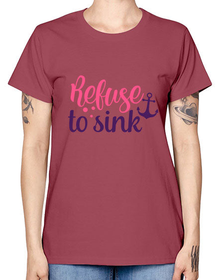 refuse to sink Style 4# - breast cancer -  Missy T-Shirt