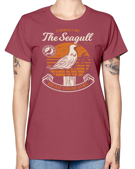 seagul bird 69# - birds -  Missy T-Shirt