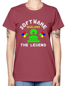 software developer the legend 16# - computer -  Missy T-Shirt