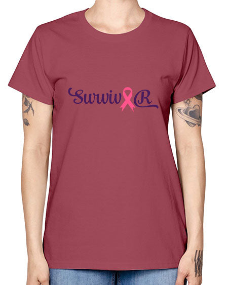 survivor 251# - breast cancer -  Missy T-Shirt