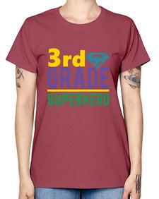 third Grade Superhero 976# - third grade -  Missy T-Shirt