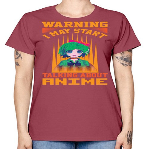 warning i may start talking about anime286# - anime -  Missy T-Shirt