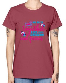 we go to together like unicorn and fairies 542# - unicorn -  Missy T-Shirt