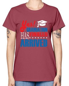 yes graduation has finally 1015# - graduation -  Missy T-Shirt