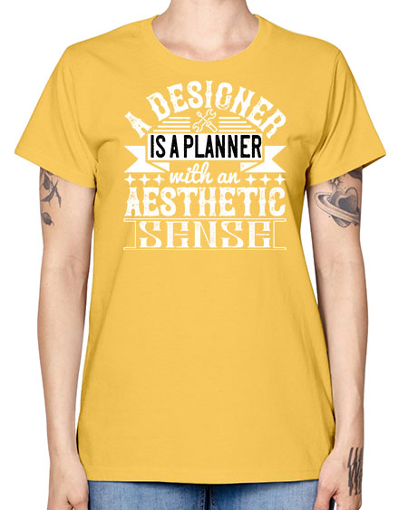 A designer is a planner with an aesthetic sense Style 9# - architect -  Missy T-Shirt