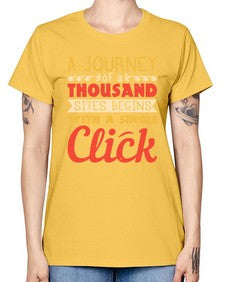 A journey of a thousand sites begins with a single click 79# - internet -  Missy T-Shirt