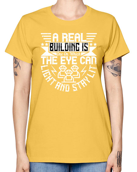 A real building is one on which the eye can light and stay lit Style 22# - architect -  Missy T-Shirt