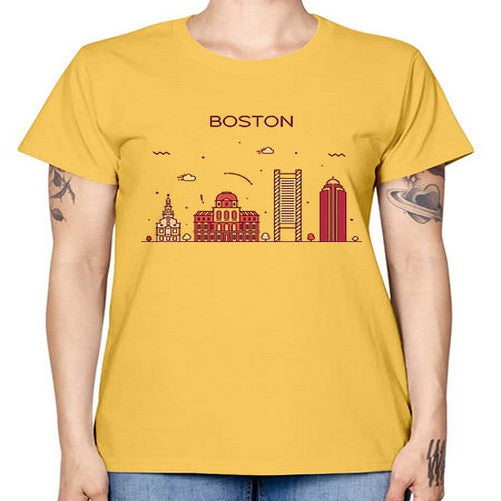 Boston 481# - cities -  Missy T-Shirt