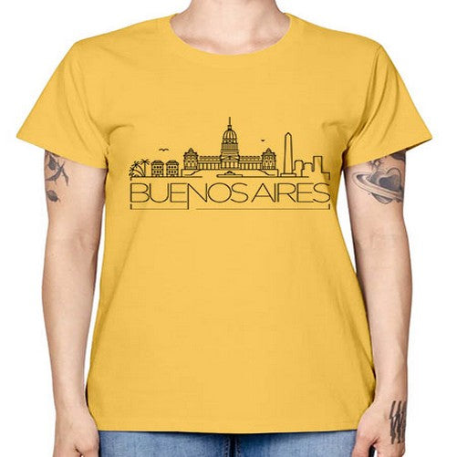 Buenos Aires Minimal Skyline 512# - cities -  Missy T-Shirt