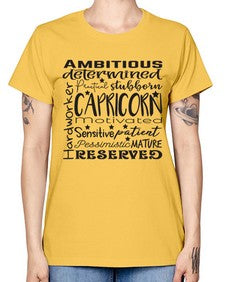 Capricorn 566# - capricorn -  Missy T-Shirt
