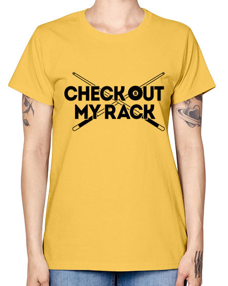 Check out my rack 1395# - billards -  Missy T-Shirt