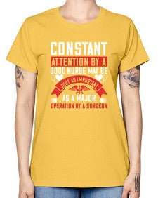 Constant attention by a good nurse may Style 677# - nurse -  Missy T-Shirt