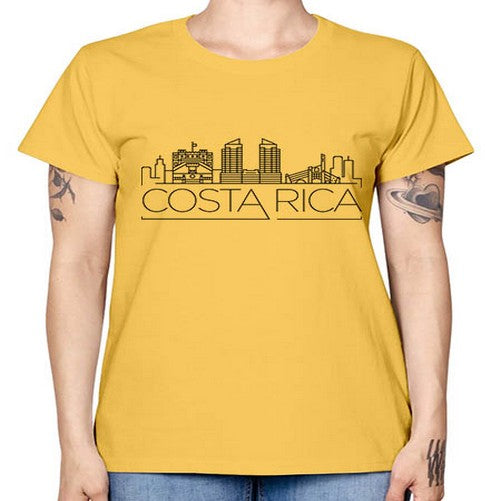 Costa Rica Minimal Skyline 631# - cities -  Missy T-Shirt