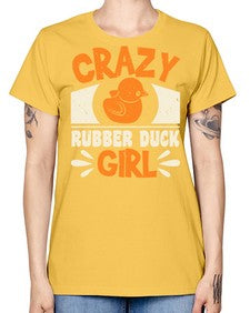 Crazy Rubber Duck Girl Style 4# - ducks -  Missy T-Shirt
