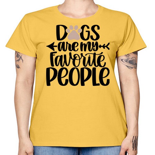 Dogs Are My Favorite People Style 22# - dogs -  Missy T-Shirt