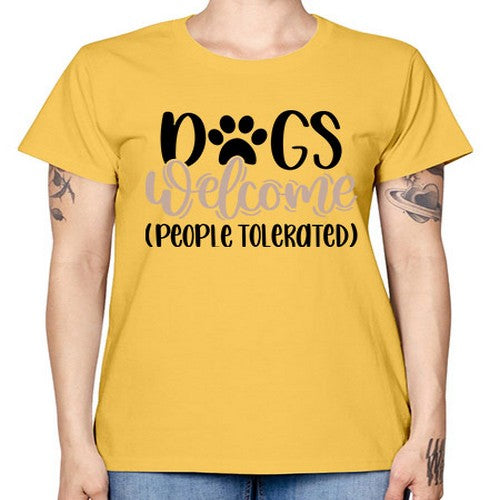Dogs Welcome Style 21# - dogs -  Missy T-Shirt