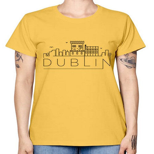 Dublin Minimal Skyline 690# - cities -  Missy T-Shirt