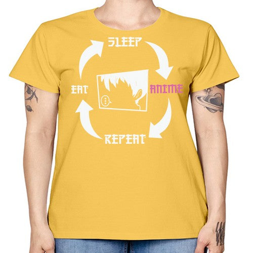 Eat Sleep Anime Repeat Anime Anime 226# - anime -  Missy T-Shirt
